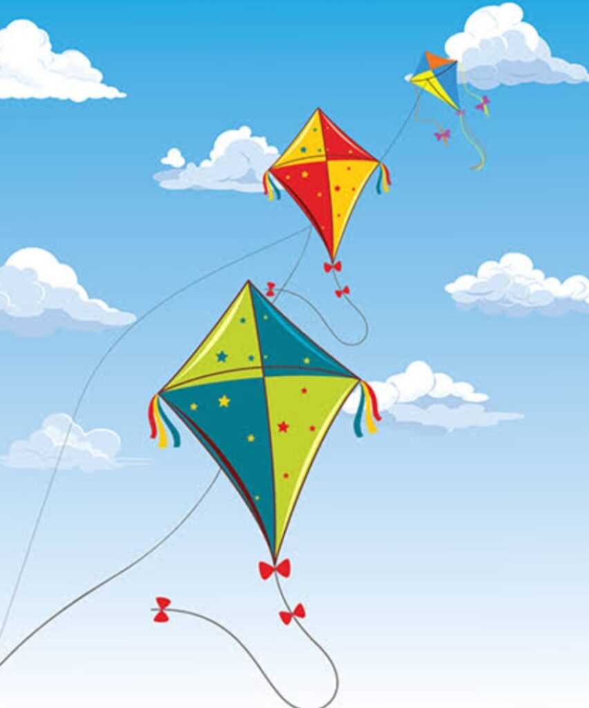 ঘুড়ির সাথে উড়ি