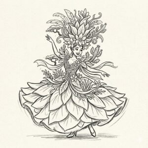 Aruba: Flor de Tabaco Dress