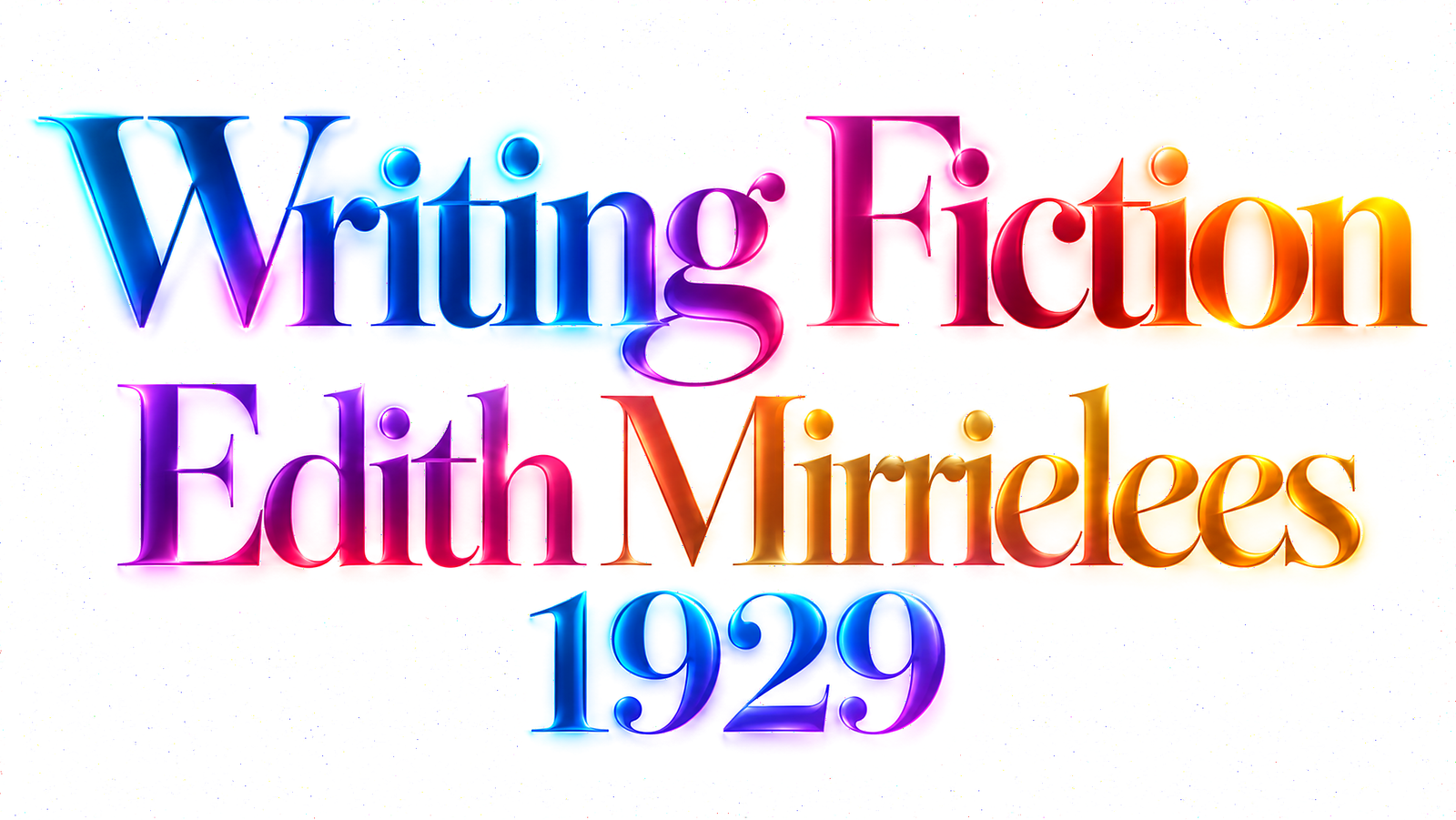 Edith Mirrielees 1929